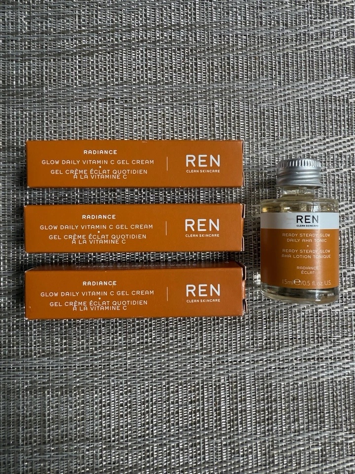 Ren Radiance Glow Daily Vitamin C Gel Cream 3x 7ml, Daily Tonic 15ml Travel Size - image 3 of 4