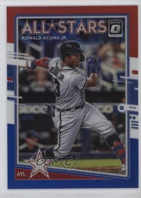 2020 Donruss Optic All-Stars Red White & Blue Prizm /150 Ronald Acuna Jr 5n4