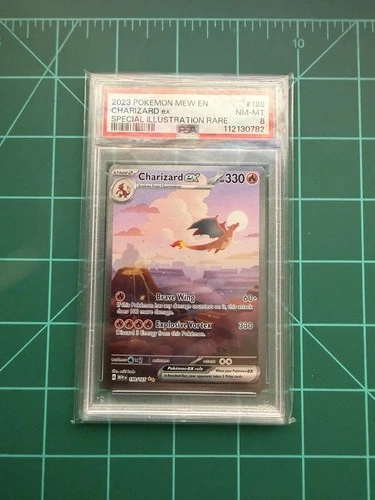 Pokémon Charizard ex 199/165 Scarlet & Violet Special Illustration Rare PSA 8