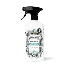 Pet-Pourri Pet Odor Eliminator Air + Fabric Spray Bottle Pawsitively Fresh 16 oz