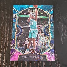 2020-21 Panini Select Concourse Vernon Carey Jr. Rookie Cosmic Prizm #92