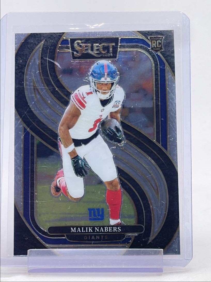 MALIK NABERS 2024 SELECT FOOTBALL PREMIER LEVEL ROOKIE GIANTS RC Q4343
