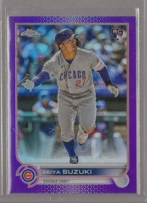 CUBS RC 2022 Topps Chrome Update #USC115 Seiya Suzuki Purple Refractor