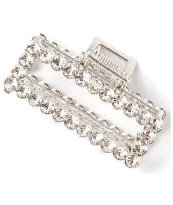 Molly und Rose kleine rechteckige Kristall Metall Klemme 9325