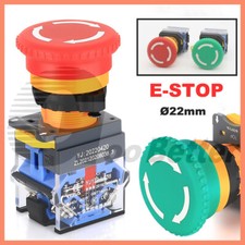 22mm Emergency E Stop Switch Latching Mushroom Stop Push Button Switches