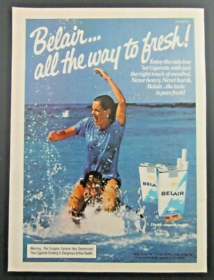 belair cigarettes 1978 