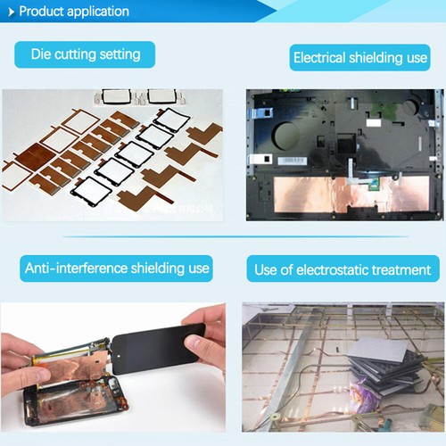 Double Sided Copper Foil Tape 10M x50mm EMI Shielding Conductive Adhesive Tapes - Picture 5 of 10