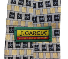 J Garcia Grateful Dead Silk Necktie Collector's Edition Geometric 59" L R2