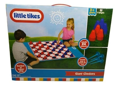Giant Checkers Little Tikes Indoor Outdoor Play Ages 3+ For 2 Players - Image 1 of 4