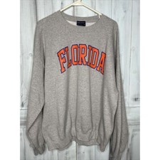 Vintage UF University of Florida Logo Gators Gray Fleece Sweatshirt Unisex XL