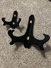 High Quality Wooden Plate Easel Display Holder Folding Picture Frame 2 Sizes