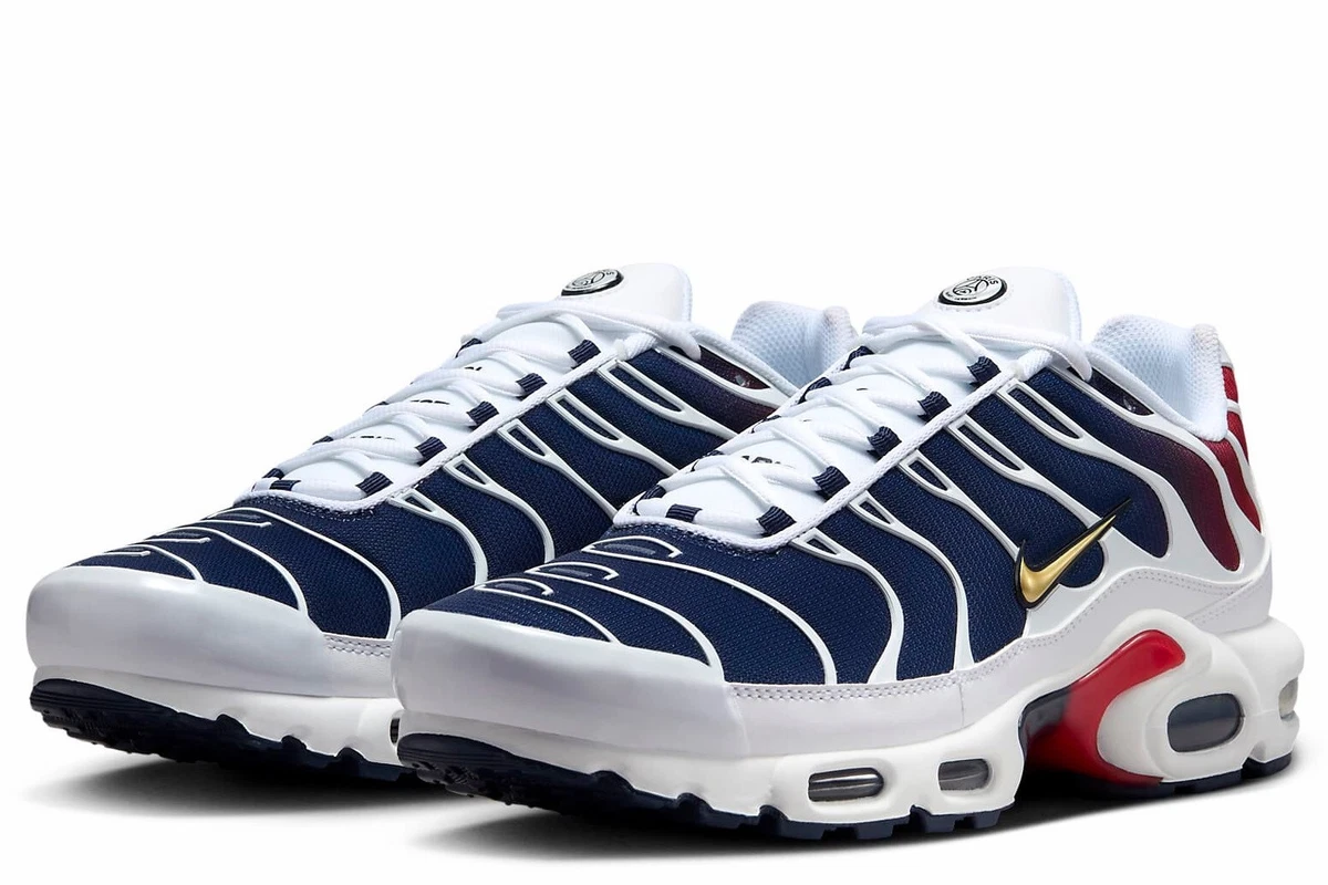Preços baixos em Nike Air Max Plus Red White Blue | eBay