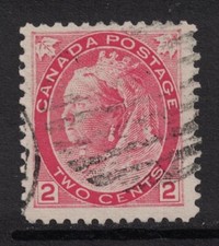 Canada: Scott 77- Used- 2c Queen Victoria 