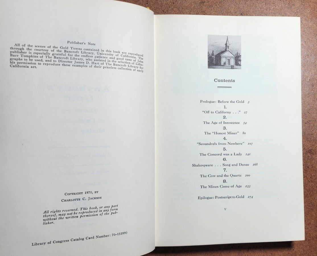 Lot of 5 Vtg CALIFORNIA GOLD MINIG / RUSH Books - Sutters Fort, Anybody's Gold