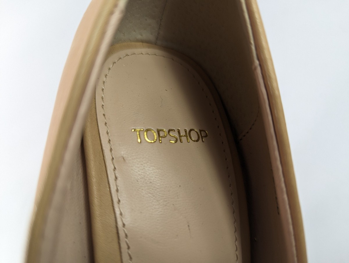 Chaussures Plates Brevetées Topshop SOLAR - Taille UK 6 (EU 39), Couleur Nude, Talon Aiguille 14cm