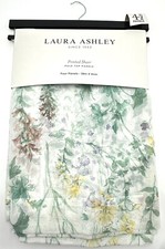 NEW Set of 4 Laura Ashley SHEER Wild Meadow Panels Curtains Ivory 38x84