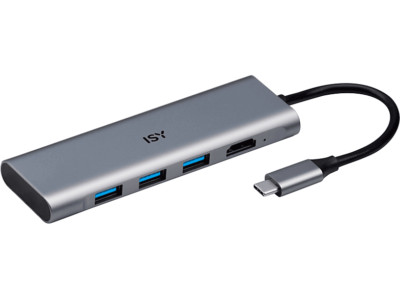 ISY IAD 1016-1 USB-C TO 3X USB-A & HDMI PD USB-C Adapter