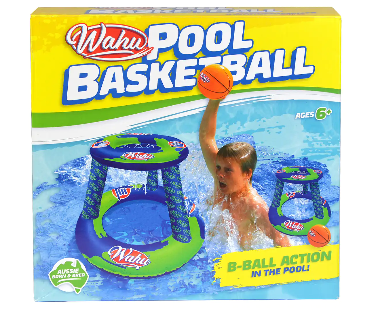 Wahu Basketball Pool Floatie Toys Outdoor Hoop Inflatable Ball Ring Water Game eBay