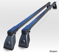 Aluminium DachträGer QuerträGer 2X FüR Renault Kangoo 2008-2021 Schwarz 60 KG