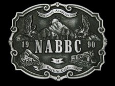 TJ01154 NOS VINTAGE 1990  NAT'L ASSOC. BELT BUCKLE COLLECTORS  BELT BUCKLE