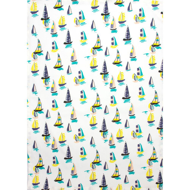 Sailing Boats Tea Towel