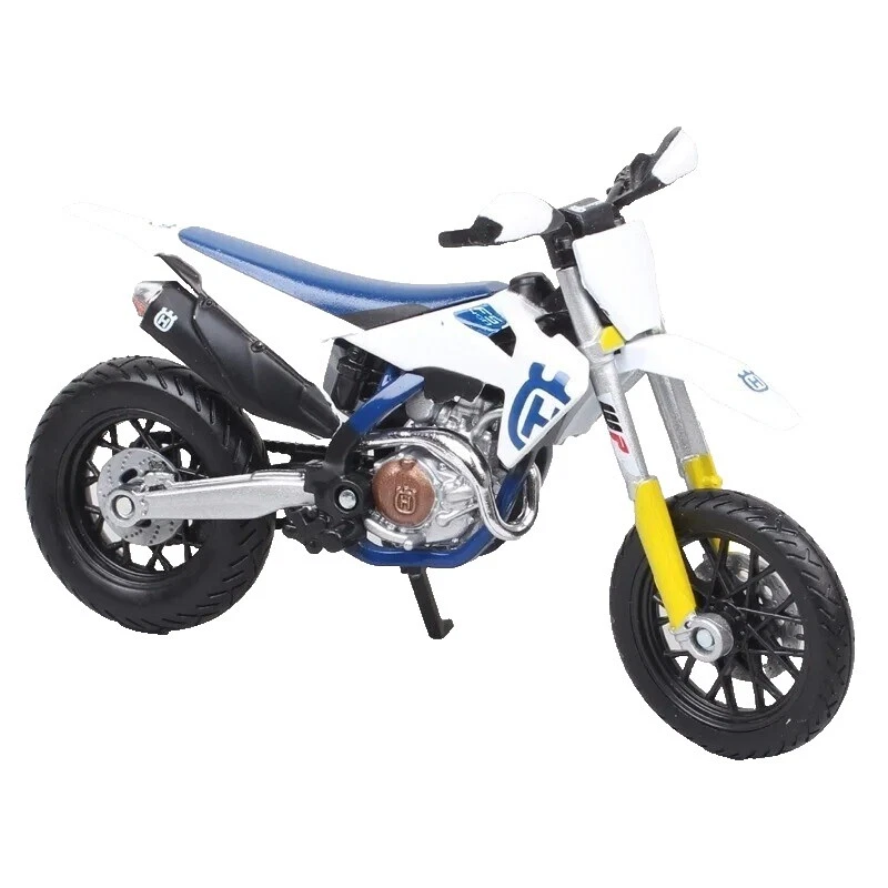 Plástico Branco de motocicletas e ATVs em metal fundido Escala 1:18