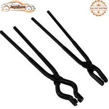 Wolf Jaw Blacksmithing Tongs,V-bit Tongs Blacksmith Forge Tools Blacksmith Tongs
