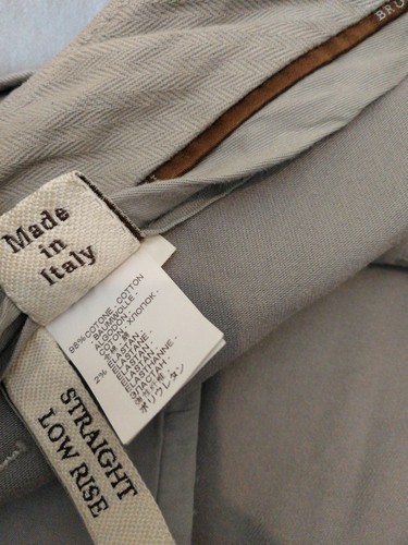 Brunello Cucinelli Women's Chino Pants Trouser Grey Size uk 14 eu 42 - Picture 10 of 10