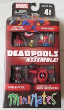 DEADPOOLS ASSEMBLE MINIMATES SET 2013 DIAMOND MARVEL DEAPDOOL MOVIE