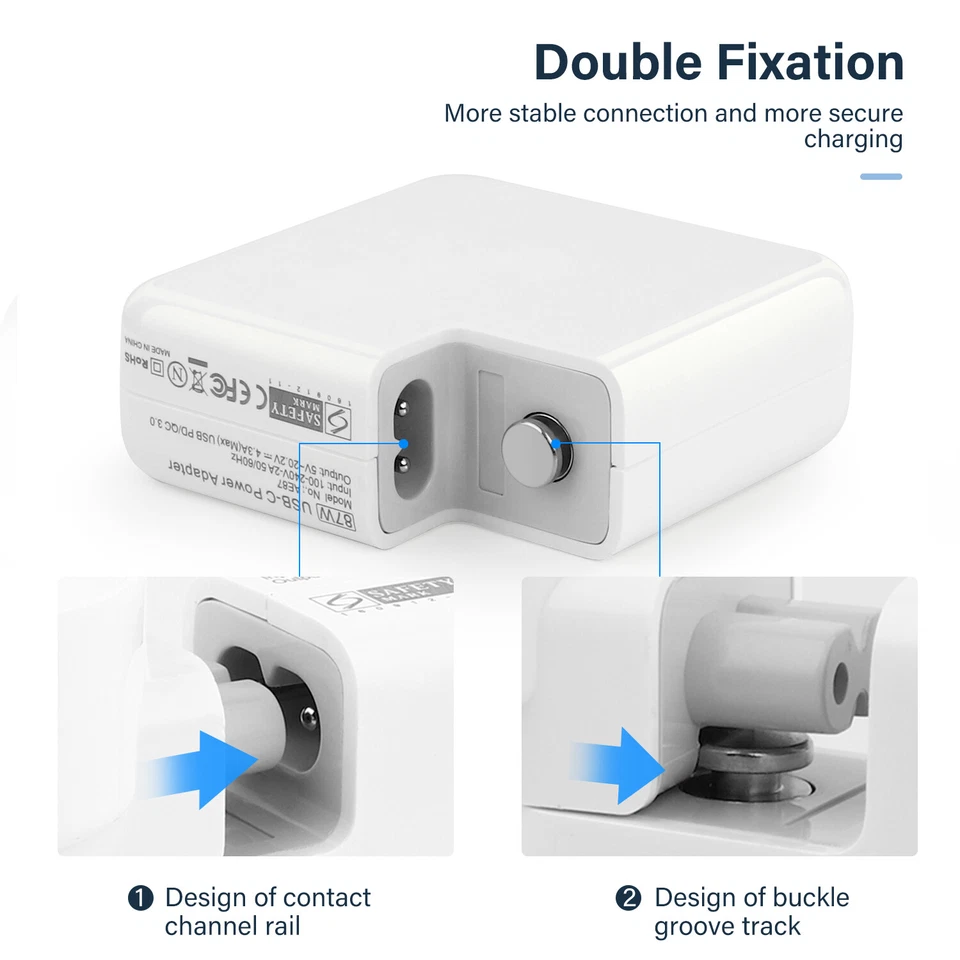 61W 87W 96W PD Type-C Power Adapter Charger USB-C For Apple MacBook Pro Air - Image 4 of 4