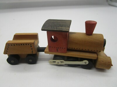 MS: KINDERFREUDE ca 1980   HOLZ  Lok mit Tender    (Variante Tender!!!)
