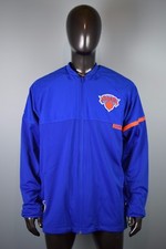 NWT Mens Adidas New York Knicks Warm Up Jacket sz XL NBA On Court Blue 2016