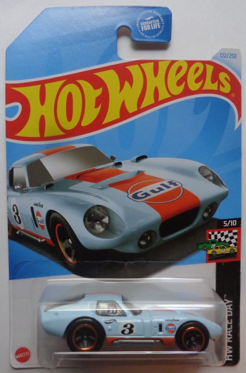 2024 Hot Wheels HW RACE DAY 5/10 Shelby Cobra Daytona Coupe 122/250