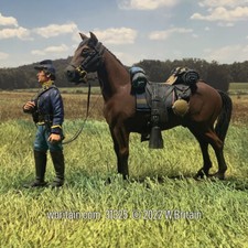 W.Britain 31325 Federal Cavalry Trooper Holding Horse Britains 