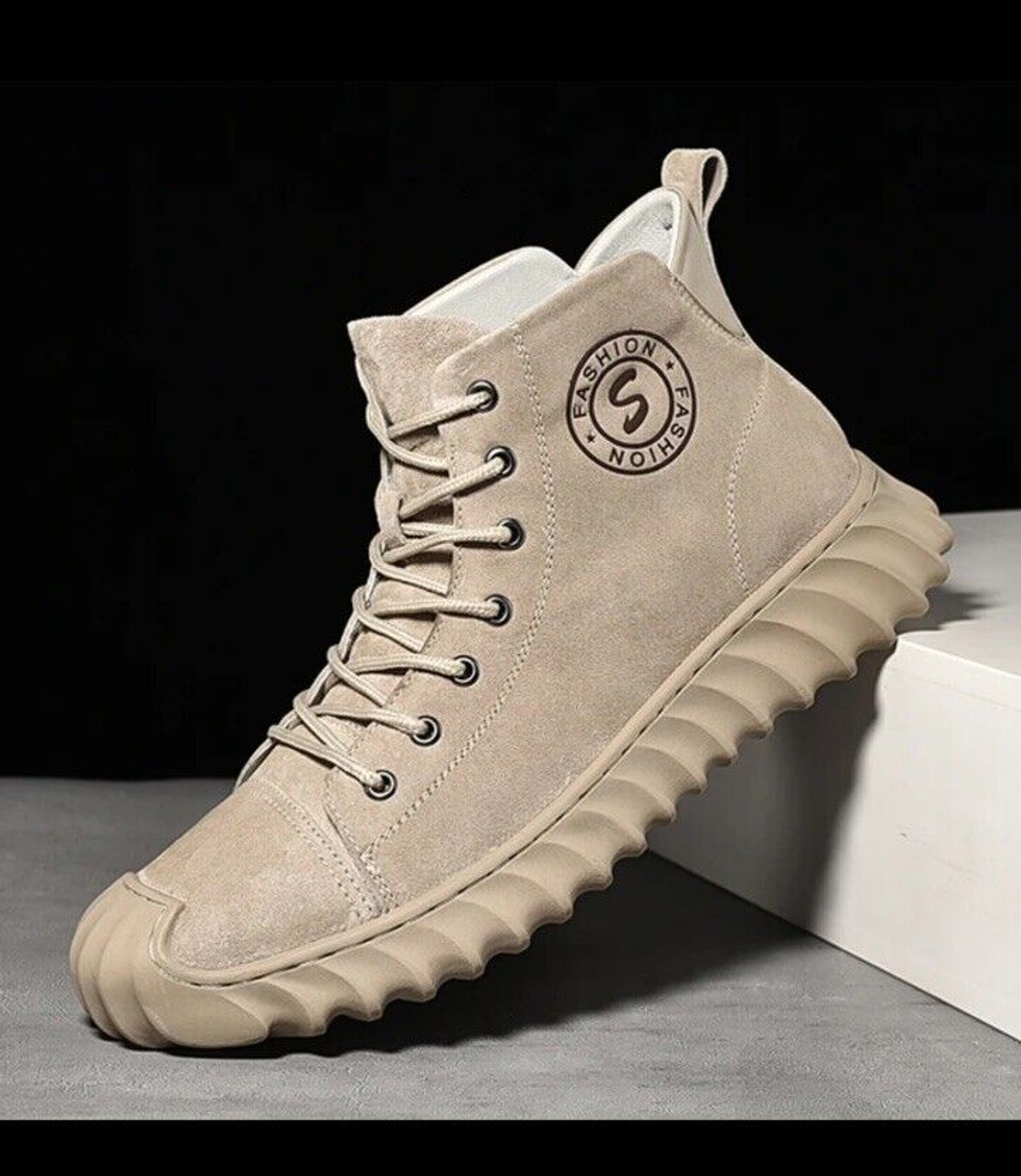 Casual Leather Boots Handmade Designer High Top Size 42 (9)