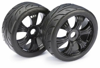 Absima Räderset LP Buggy 'Street' schwarz 1:8 (2) #2530003