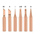6pcs Pure Copper Soldering Iron Tips 900MM Professional Electronic Repair Tool