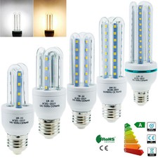 E27 Energy Saving LED Corn Bulb 3W 5W 7W 9W 12W 2835 SMD Light White Home Lamp K