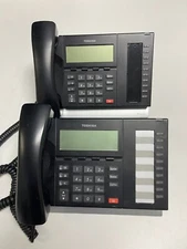 SET OF 2 - Toshiba DP5022-SDM 10-Button Digital Phone - Black