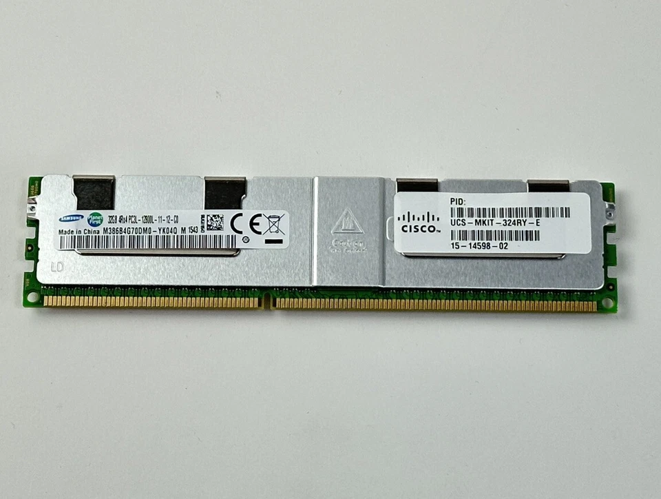 512GB Lot of 16x 32GB 4Rx4 PC3-12800L ECC LRDIMM RAM Memory Server Samsung PC3L - Image 4 of 4