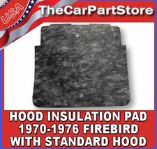 Under Hood Heat Insulation Pad Shield Liner Mat 1970-76 Firebird Non Shaker Hood