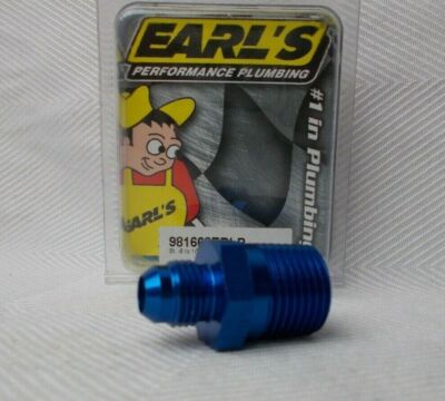 Fitting Adapter -6 Male to 1/2'' NPT Straight Earls Performance 981668ERLP