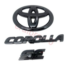 Hatchback Only Gloss Blackout Overlay Emblem Fit 2019 - 2024 Toyota Corolla Se Hatchback Only Gloss Blackout Overlay Emblem Fit 2019 - 2024 Toyota Corolla Se