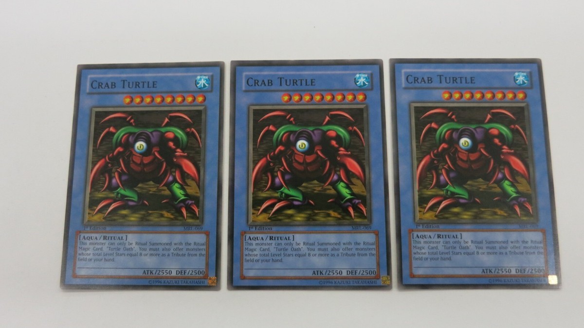 3x CRAB TURTLE LINK MONSTER PLAYSET 1ST EDITION MRL-069 COMMON