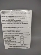 Generac Power Systems 0K1738 Rev E Decal Test Seq 100-20 Sticker - 7.5" x 5.25"