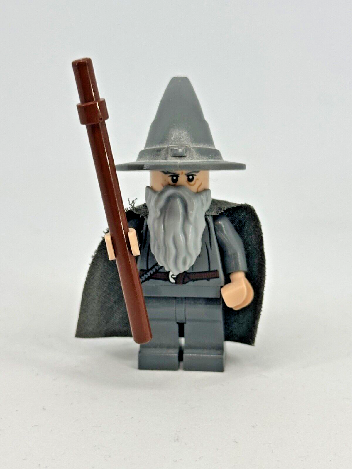 Lego Minifigure Lord of the Rings Gandalf the Grey Wizard Hat Staff