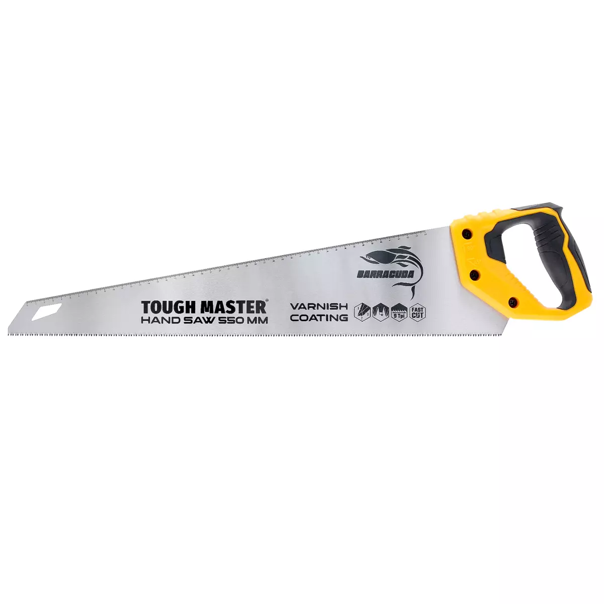 Hand Saw Wood Carpentry Tool Sharp 9TPI Soft Grip 550mm 22