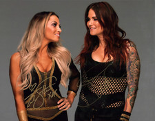 WWE Wrestling 11x14 Photo Poster Cast x2 Stratus, Lita JSA Certified Autograph