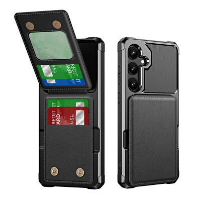 For Samsung Galaxy A73 5G A55 A54 A15 Leather Shockproof Case Cover w/ Card Slot