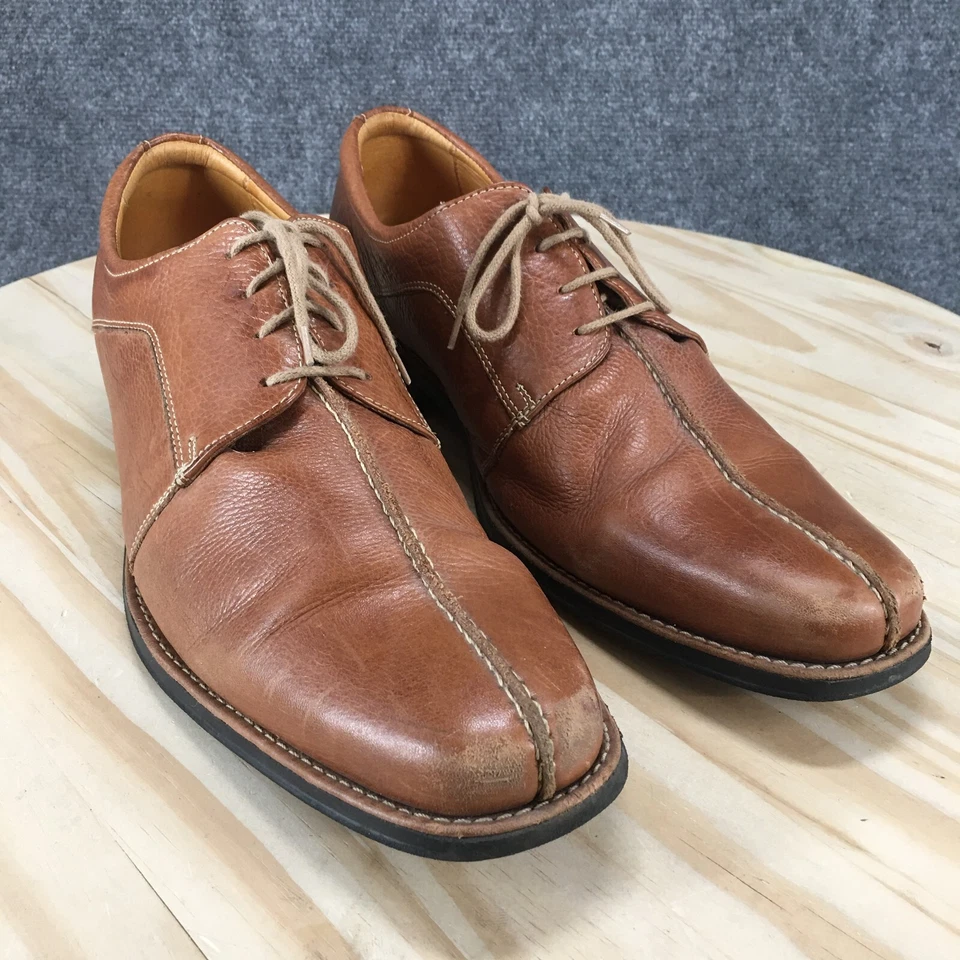 Zapatos de vestir Sandro Moscoloni para hombre 14 D Oxford marrón con cordones informales punta almendra Foto 3 de 4